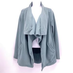 Saturday Sunday Sage Green Open Front Cardigan Jacket Size XS